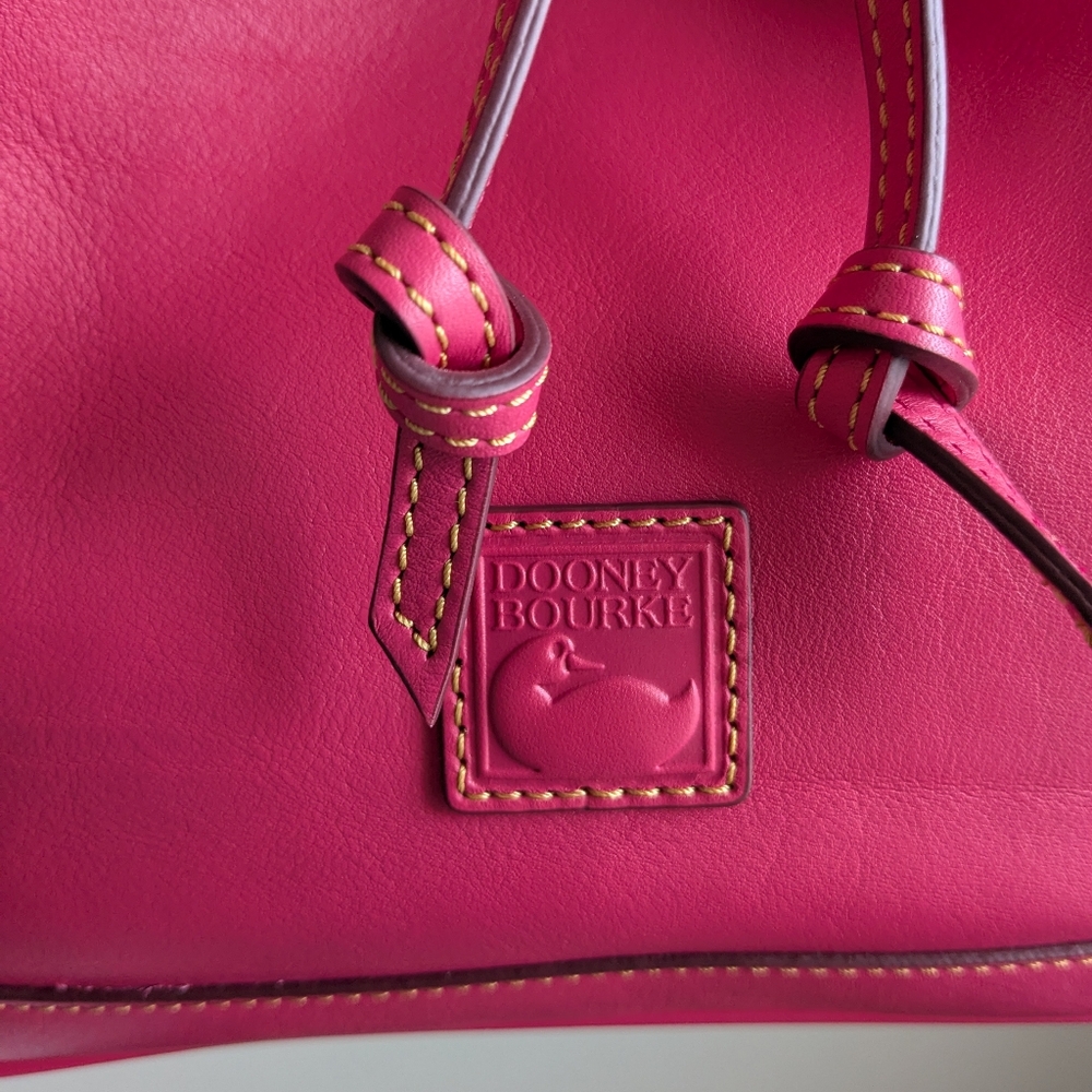 Dooney & Bourke Florentine Drawstring in Fuchsia - Picture 5 of 14